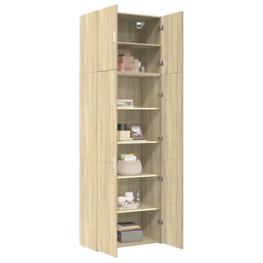 vidaXL Ντουλάπι Sonoma Δρυς 80x42,5x249cm από Επεξεργασμένο Ξύλο 1 τεμ.