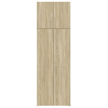 vidaXL Ντουλάπι Sonoma Δρυς 80x42,5x249cm από Επεξεργασμένο Ξύλο 1 τεμ.