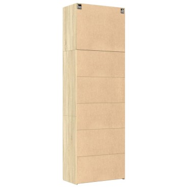 vidaXL Ντουλάπι Sonoma Δρυς 80x42,5x249cm από Επεξεργασμένο Ξύλο 1 τεμ.