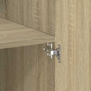 vidaXL Ντουλάπι Sonoma Δρυς 80x42,5x249cm από Επεξεργασμένο Ξύλο 1 τεμ.