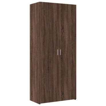 vidaXL Ντουλάπι Καφέ Δρυς 80x42,5x249cm από Επεξεργασμένο Ξύλο 1 τεμ.