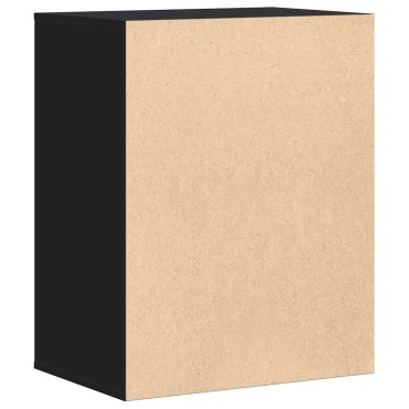 vidaXL Συρταριέρα Γωνιακή Μαύρη 60x41x76cm από Επεξεργασμένο Ξύλο 1 τεμ.