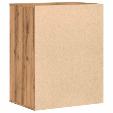 vidaXL Συρταριέρα Γωνιακή Αρτισιανή Δρυς 60x41x76cm Επεξεργ. Ξύλο 1 τεμ.