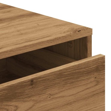 vidaXL Συρταριέρα Γωνιακή Αρτισιανή Δρυς 60x41x76cm Επεξεργ. Ξύλο 1 τεμ.