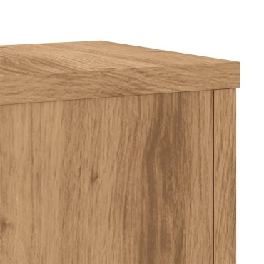 vidaXL Βάσεις Φυτών 2 τεμ. Αρτισιανή Δρυς 17x17x60 εκ. Επεξ. Ξύλο