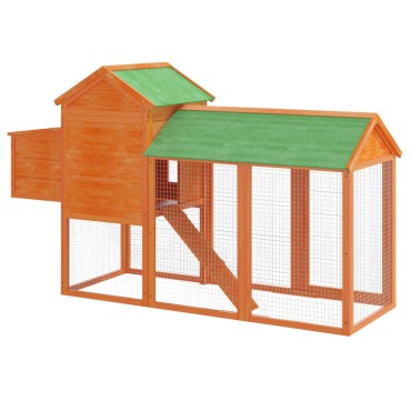 vidaXL Κοτέτσι Καφέ 193 x 65 x 117 εκ. από Μασίφ Ξύλο Πεύκου