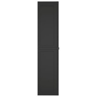 vidaXL Ντουλάπι Αποθ. Εξ. Χώρου Μαύρο 65x37x165cm Πολυπροπυλένιο 1 τεμ.