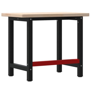 vidaXL Πάγκος Εργασίας Ορθογώνιος 100x60x83 εκ. από Μασίφ Ξύλο Δρυός