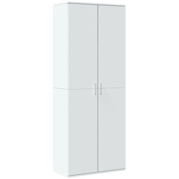 vidaXL Ντουλάπι Λευκό 70x35x180cm από Επεξεργασμένο Ξύλο 1 τεμ.
