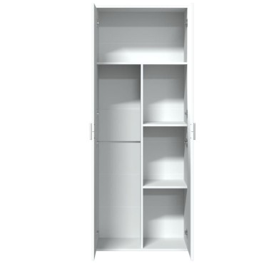 vidaXL Ντουλάπι Λευκό 70x35x180cm από Επεξεργασμένο Ξύλο 1 τεμ.