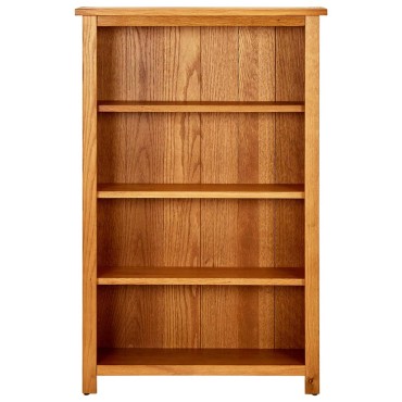 vidaXL Βιβλιοθήκη με 4 Επίπεδα 70x22x110cm από Μασίφ Ξύλο Δρυός 1 τεμ.