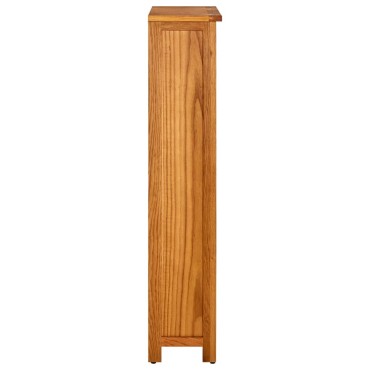 vidaXL Βιβλιοθήκη με 4 Επίπεδα 70x22x110cm από Μασίφ Ξύλο Δρυός 1 τεμ.