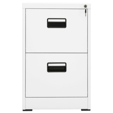 vidaXL Αρχειοθήκη Λευκή 46x62x72,5cm από Ατσάλι 1 τεμ.