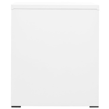 vidaXL Αρχειοθήκη Λευκή 46x62x72,5cm από Ατσάλι 1 τεμ.