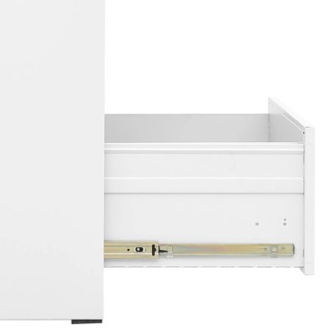 vidaXL Αρχειοθήκη Λευκή 46x62x72,5cm από Ατσάλι 1 τεμ.