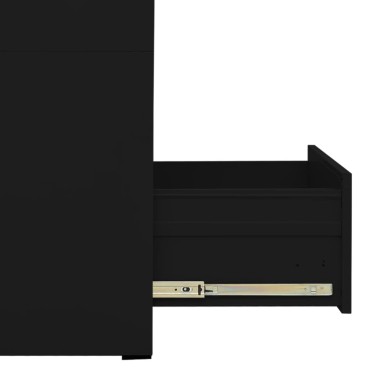 vidaXL Αρχειοθήκη Μαύρη 46x62x72,5cm από Ατσάλι 1 τεμ.