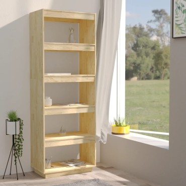 vidaXL Βιβλιοθήκη/Διαχωριστικό Χώρου 60x35x167cm Μασίφ Ξύλο Πεύκου 1 τεμ.
