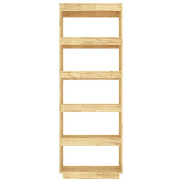 vidaXL Βιβλιοθήκη/Διαχωριστικό Χώρου 60x35x167cm Μασίφ Ξύλο Πεύκου 1 τεμ.