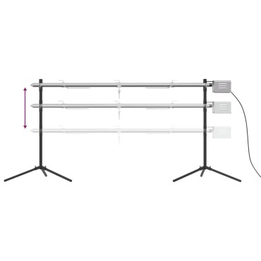 vidaXL Ψησταριά Αυτόματη με Μοτέρ 150x46,5x82,5 εκ. Ανοξείδωτο Ατσάλι