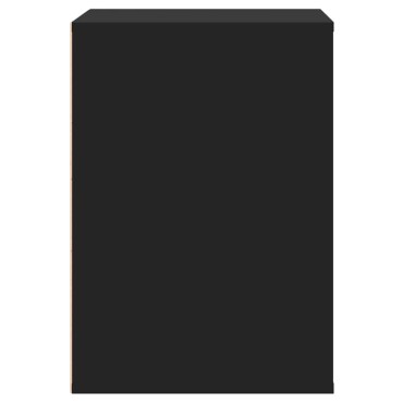 vidaXL Συρταριέρα Γωνιακή Μαύρη 60x41x58cm από Επεξεργασμένο Ξύλο 1 τεμ.