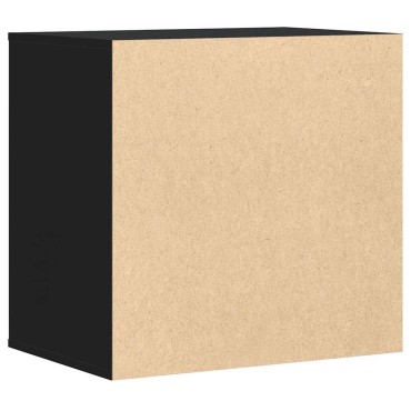 vidaXL Συρταριέρα Γωνιακή Μαύρη 60x41x58cm από Επεξεργασμένο Ξύλο 1 τεμ.