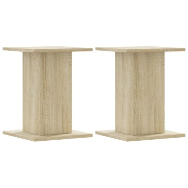 vidaXL Βάσεις Φυτών 2 Τεμ. Sonoma Δρυς 30x30x40 εκ. Επεξεργασμένο Ξύλο