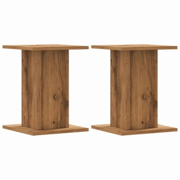 vidaXL Βάσεις Ηχείων 2 τεμ. Αρτισιανή Δρυς 30x30x40 εκ. Επεξ. Ξύλο