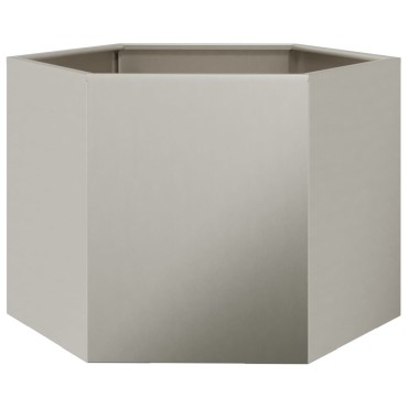 vidaXL Ζαρντινιέρα Κήπου Εξάγωνη 69x60x45 εκ. Χάλυβας καιρού
