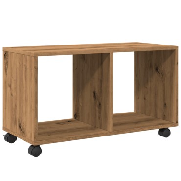 vidaXL Ντουλάπι Τροχήλατο Αρτισιανή Δρυς 72x33x42,5cm Επεξ. Ξύλο 1 τεμ.