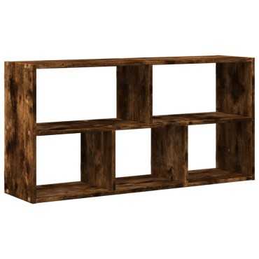 vidaXL Ραφιέρα Τοίχου Καπνιστή Δρυς 100x25x50cm Επεξεργασμένο Ξύλο 1 τεμ.