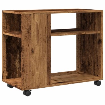 vidaXL Βοηθητικό Τραπέζι με Ρόδες 70x35x60cm Επεξεργ. Ξύλο 1 τεμ.