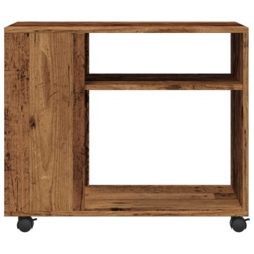 vidaXL Βοηθητικό Τραπέζι με Ρόδες 70x35x60cm Επεξεργ. Ξύλο 1 τεμ.