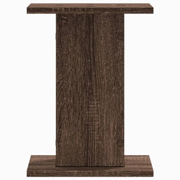 vidaXL Βάσεις Φυτών 2 Τεμ. Καφέ Δρυς 30x30x40 εκ. Επεξεργασμένο Ξύλο