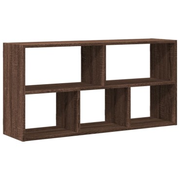vidaXL Ραφιέρα Τοίχου Καφέ Δρυς 100x25x50cm Επεξεργασμένο Ξύλο 1 τεμ.