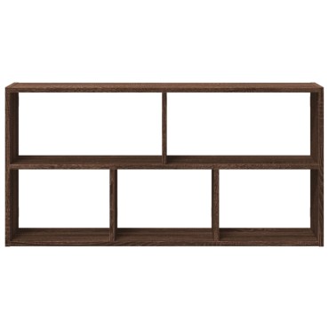 vidaXL Ραφιέρα Τοίχου Καφέ Δρυς 100x25x50cm Επεξεργασμένο Ξύλο 1 τεμ.