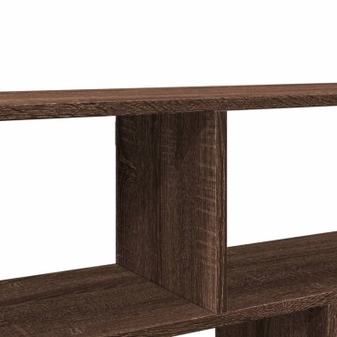 vidaXL Ραφιέρα Τοίχου Καφέ Δρυς 100x25x50cm Επεξεργασμένο Ξύλο 1 τεμ.