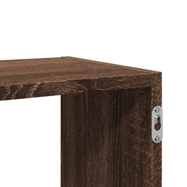 vidaXL Ραφιέρα Τοίχου Καφέ Δρυς 100x25x50cm Επεξεργασμένο Ξύλο 1 τεμ.