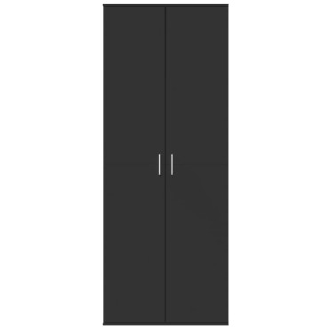 vidaXL Ντουλάπι Μαύρο 70x35x180cm από Επεξεργασμένο Ξύλο 1 τεμ.