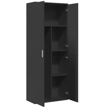 vidaXL Ντουλάπι Μαύρο 70x35x180cm από Επεξεργασμένο Ξύλο 1 τεμ.