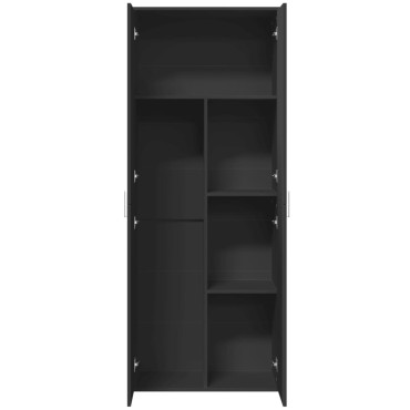 vidaXL Ντουλάπι Μαύρο 70x35x180cm από Επεξεργασμένο Ξύλο 1 τεμ.