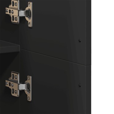 vidaXL Ντουλάπι Μαύρο 70x35x180cm από Επεξεργασμένο Ξύλο 1 τεμ.