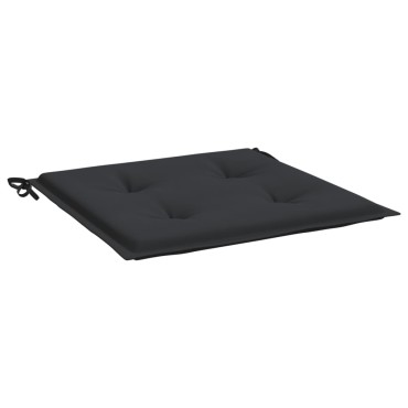 vidaXL Μαξιλάρια Καρέκλας Κήπου 6 τεμ. Μαύρα 50x50x3cm Oxford Ύφασμα