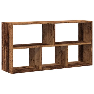 vidaXL Ραφιέρα Τοίχου Όψη Παλαιού Ξύλου 100x25x50cm από Επεξ. Ξύλο 1 τεμ.