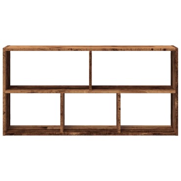 vidaXL Ραφιέρα Τοίχου Όψη Παλαιού Ξύλου 100x25x50cm από Επεξ. Ξύλο 1 τεμ.