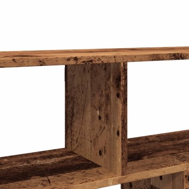vidaXL Ραφιέρα Τοίχου Όψη Παλαιού Ξύλου 100x25x50cm από Επεξ. Ξύλο 1 τεμ.