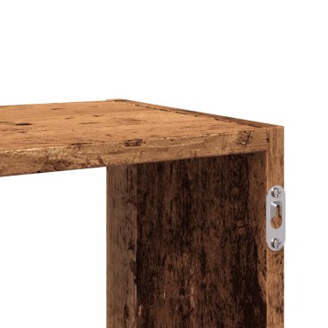 vidaXL Ραφιέρα Τοίχου Όψη Παλαιού Ξύλου 100x25x50cm από Επεξ. Ξύλο 1 τεμ.