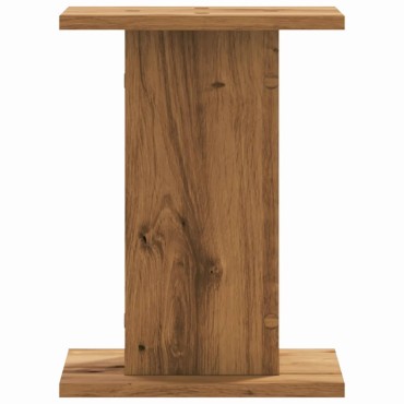 vidaXL Βάσεις Φυτών 2 τεμ. Αρτισιανή Δρυς 30x30x40 εκ. Επεξ. Ξύλο