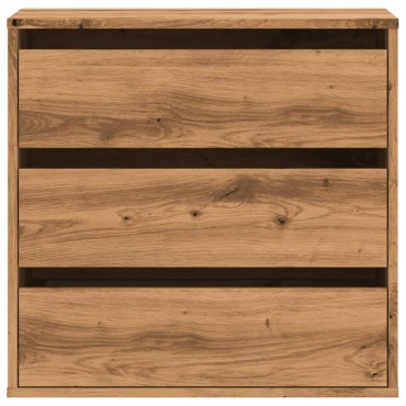 vidaXL Συρταριέρα Γωνιακή Αρτισιανή Δρυς 60x41x58cm Επεξεργ. Ξύλο 1 τεμ.