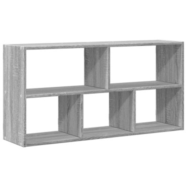 vidaXL Ραφιέρα Τοίχου Γκρι Sonoma 100x25x50cm Επεξεργασμένο Ξύλο 1 τεμ.