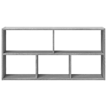vidaXL Ραφιέρα Τοίχου Γκρι Sonoma 100x25x50cm Επεξεργασμένο Ξύλο 1 τεμ.